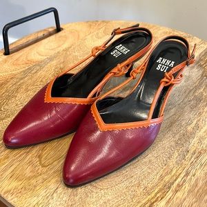 Anna Sui Leather sandal